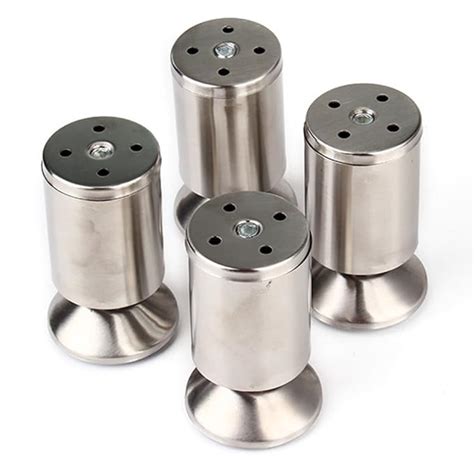 stainless steel cabinet legs adjustable|adjustable stainless steel cupboard feet.